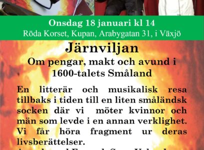 FULLBOKAD! Järnviljan miniturné – Anhalt 1 på ons 18 jan i Växjö