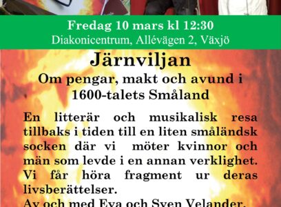 Järnviljan miniturné – Anhalt 2 på fre 10 mars Diakonicentrum, Växjö