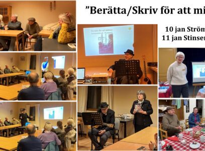 Litterärernas projekt nr 3 ”Skriv för att minnas” – start 10 jan