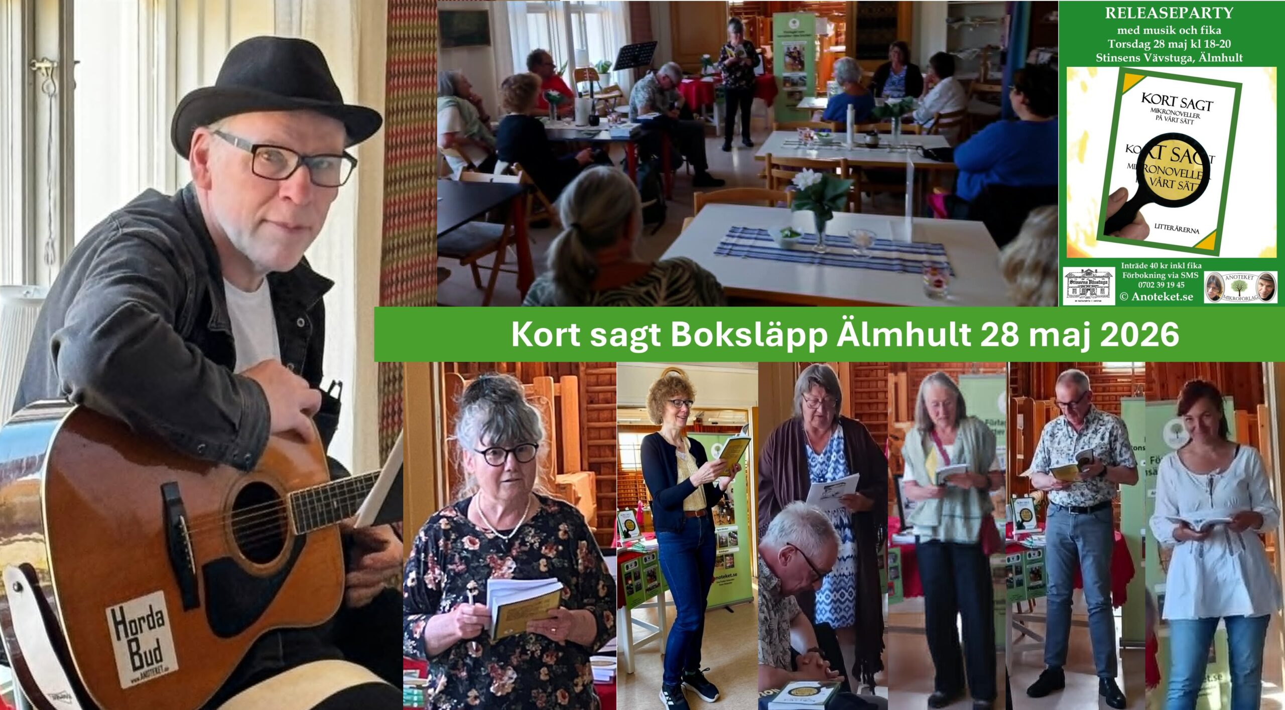 Kort sagt – Mikronoveller landade i Älmhult 28 maj