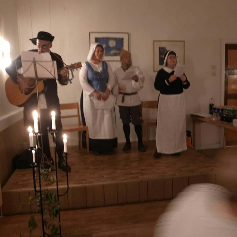 Anotekets Teatersällskap på 1600-tals helg i Östra Sallerup Skåne