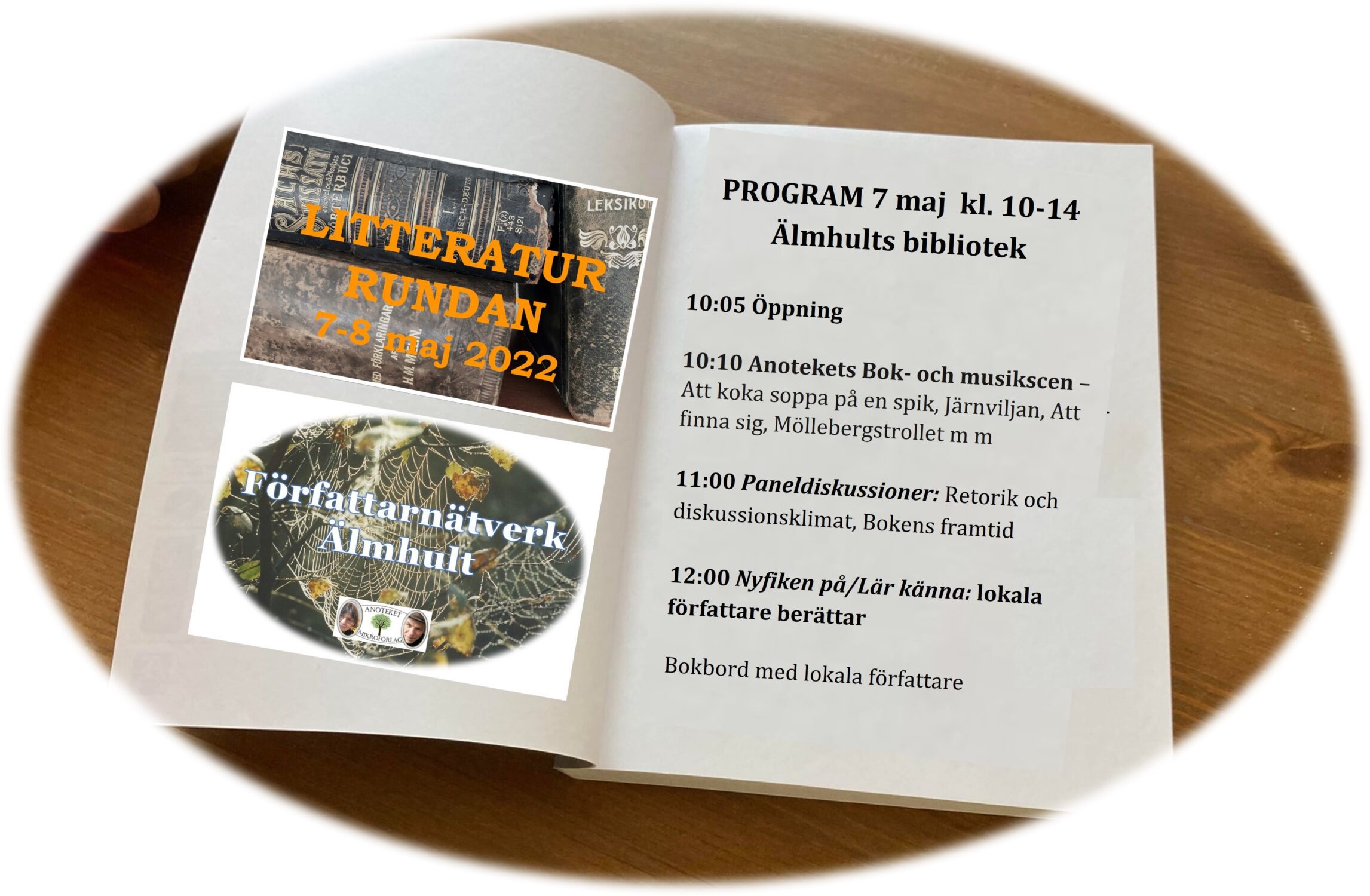 Författarnätverk Älmhult – Träff 15 mars och 5 april